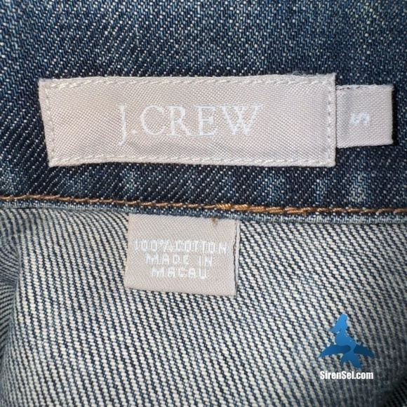1059 J.Crew Classic Denim Jacket - Size S - Blue - Picture 10 of 15
